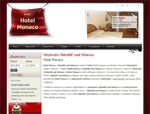 Tablet Screenshot of hotel-monaco.cz